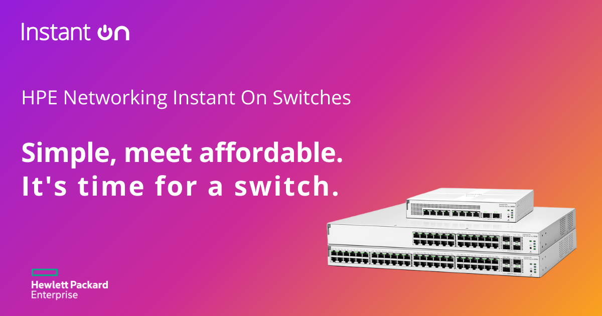 HPE Networking Instant On Switches